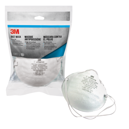 BON TOOL Bon 84-264 Particle Mask, 3M (5/Pkg) 8661Pc1-A 84-264